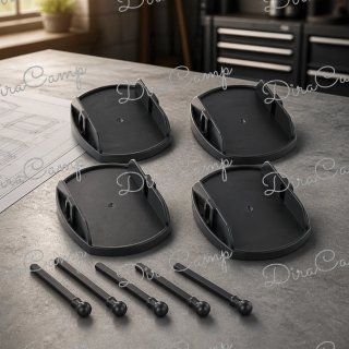 Kit 4 Apoyapatas Anti-hundimiento Plates Pro