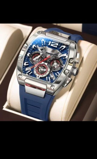 Reloj Poseidon Cronógrafo Dorado y Marrón