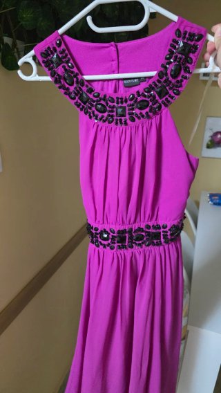 Vestido fiesta con pedrería