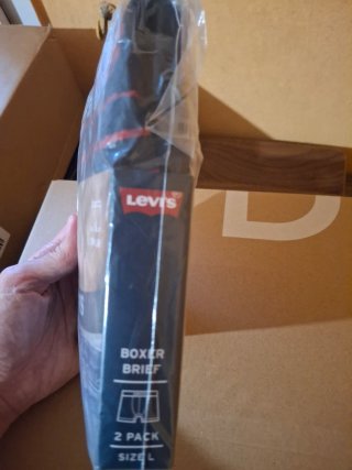 Boxer Levi's Negro y Rojo Talla L