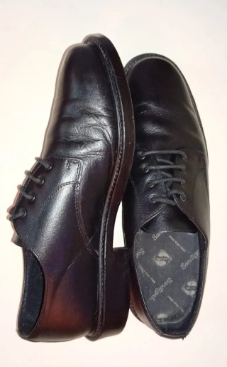 Zapatos de piel negros talla 45