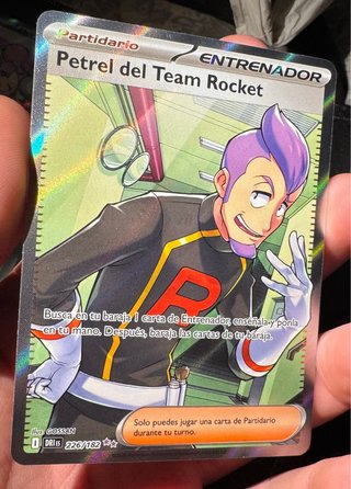 Atenea y Petrel del Team Rocket Carta Pokémon