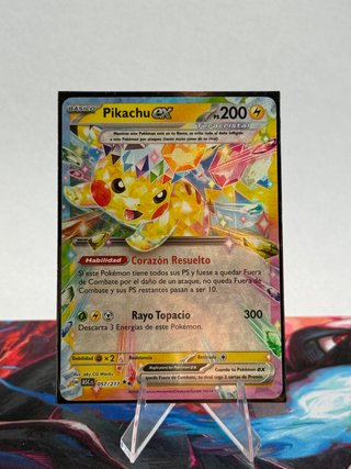 Pikachu EX Teracristal 057/217  Héroes Ascendentes