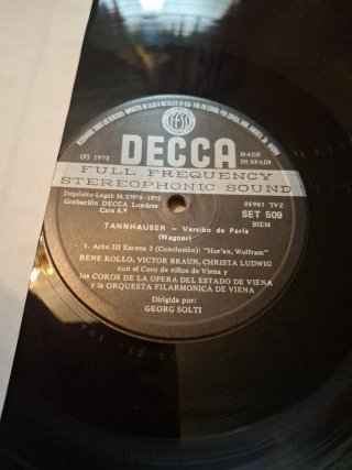 Wagner Tannhäuser 4 LP Decca