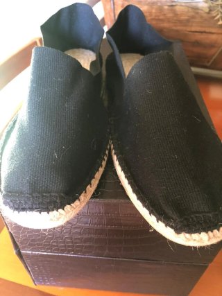 Alpargatas clásicas negras T44