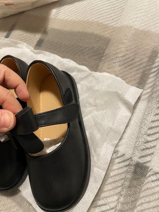 Zapatitos niña negros lazo talla 29