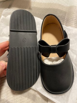 Zapatitos niña negros lazo talla 29