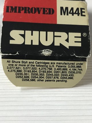 Shure M44E Aguja Tocadiscos