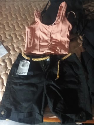 Top Corsé Rosa con Cordones