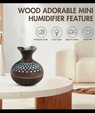 Mini Humidificador Efecto Madera