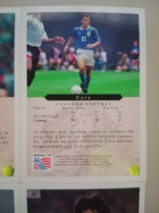 Colección Upper Deck Mundial 1994 (BRASIL)