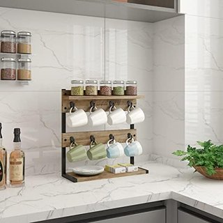 Organizador de Tazas Vintage en Forma de L