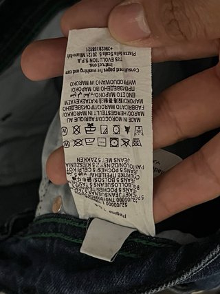 Pantalón vaquero Lacoste azul