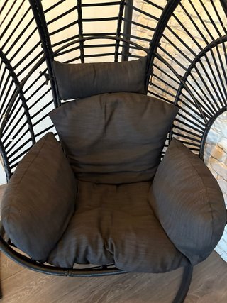 Sillón Colgante Exterior Negro