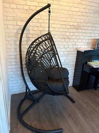Sillón Colgante Exterior Negro