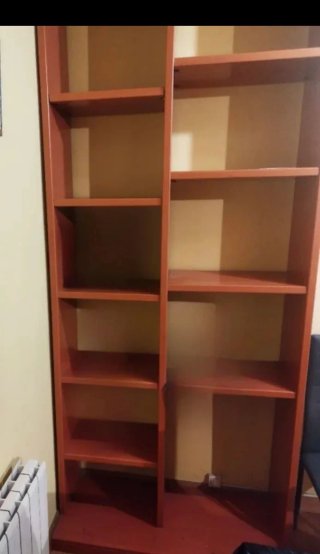 Estantería librería salón madera