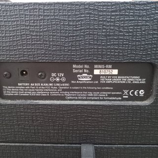 Amplificador VOX MINI5 Rhythm