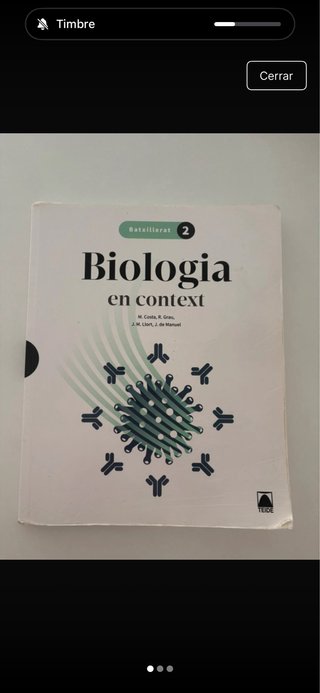 Biologia en context, Batxillerat 2