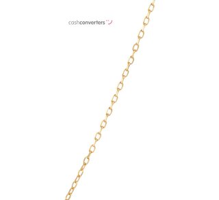 cadena oro 18k con piedra con diamante 22cm