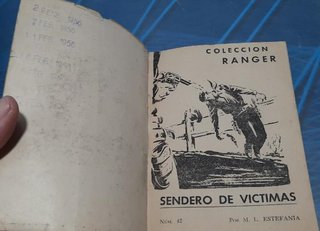 4 Novelas de bolsillo Ed. Dollar. Colección Ranger.