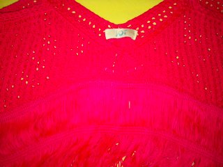 Top Crochet Rosa Fucsia con Flecos