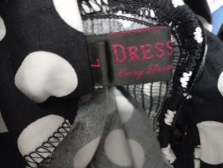Vestido Pin Up DRESSTELLS  Negro y Blanco