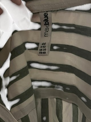 Camisa Rayas blanca y Gris