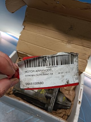 Motor de arranque Valeo model 73602 para motores diesel citroen