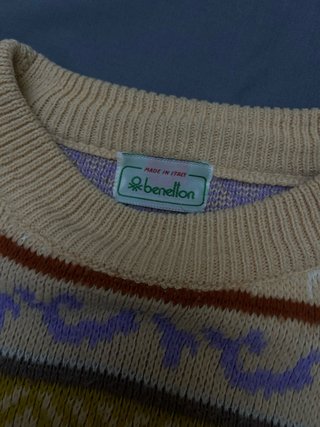 Jersey Benetton Geométrico Vintage