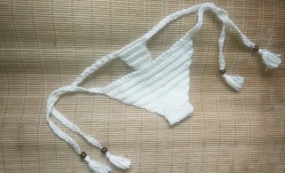 Bikini Crochet Ibiza Blanco Talla Única