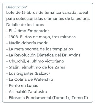 Lote de 13 libros variados.Ver fotos y detalle
