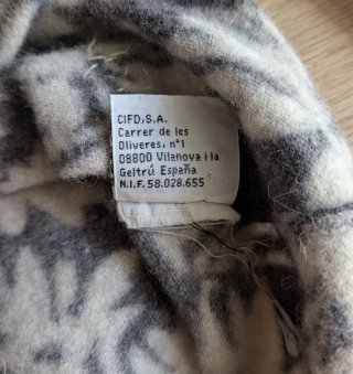Top de punto con margaritas Y2K Venca Talla S
