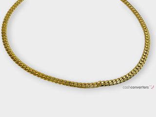 cadena oro 18k con circonita 22.5cm