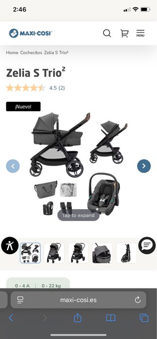 Carrito Bebé Maxi-Cosi Zelia S Trio