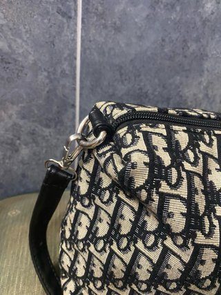 Bolso Dior Vintage Nylon Beige/Negro