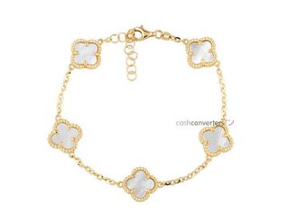 pulsera oro 18k con piedra con nacar