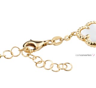 pulsera oro 18k con piedra con nacar