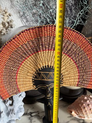 Muñeca Ashanti abanico decorativo