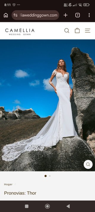 Vestido de Novia Pronovias Thor Blanco