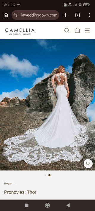 Vestido de Novia Pronovias Thor Blanco