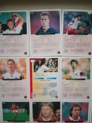Colección Mundial 94 Upper Deck(Noruega y Suiza)