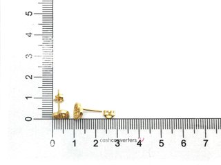 pendientes oro 18k con piedra con circonita