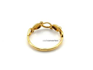 anillo oro 18k con circonita