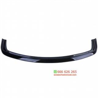 Labio spoiler delantero negro brillo para BMW Ser