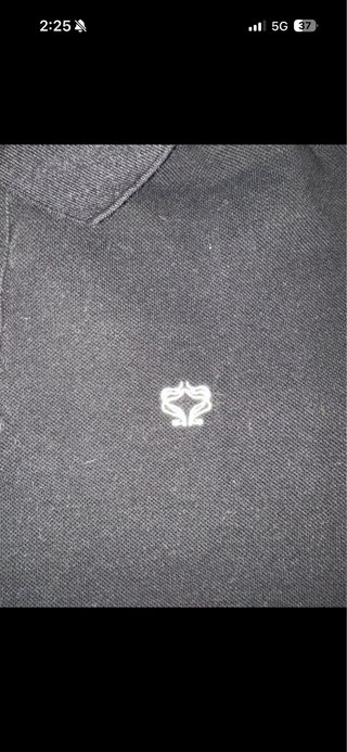Polo negro mujer