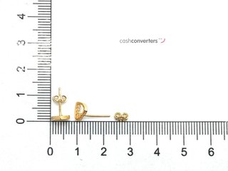 pendientes oro 18k con piedra con circonita