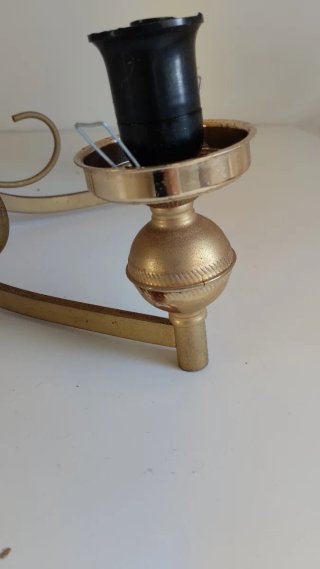 Lámpara Techo Araña 6 Brazos Vintage Dorada