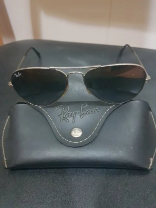 Gafas Ray-Ban Aviator Plata/Negro
