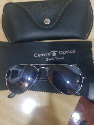 Gafas Ray-Ban Aviator Plata/Negro