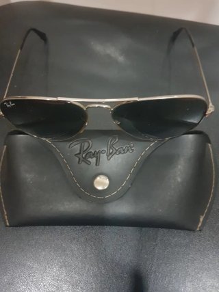 Gafas Ray-Ban Aviator Plata/Negro